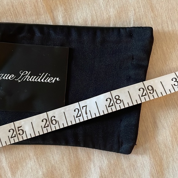 Monique Lhuillier Curved Black Belt